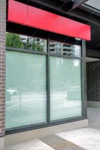 Window Perforated Branding Options at BCS Print Texas